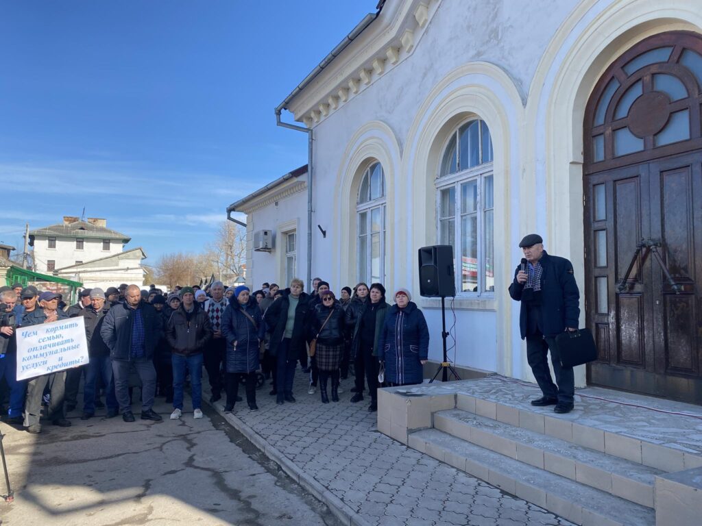 митинг железнодорожников в Басарабяске