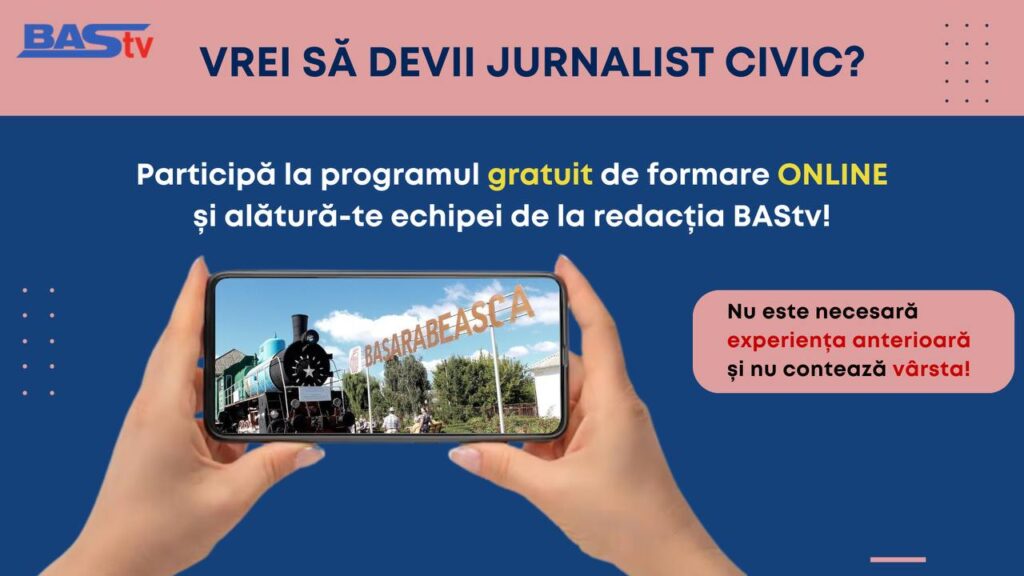 Redacția BAStv caută cetățeni activi care doresc să devină jurnaliști civici