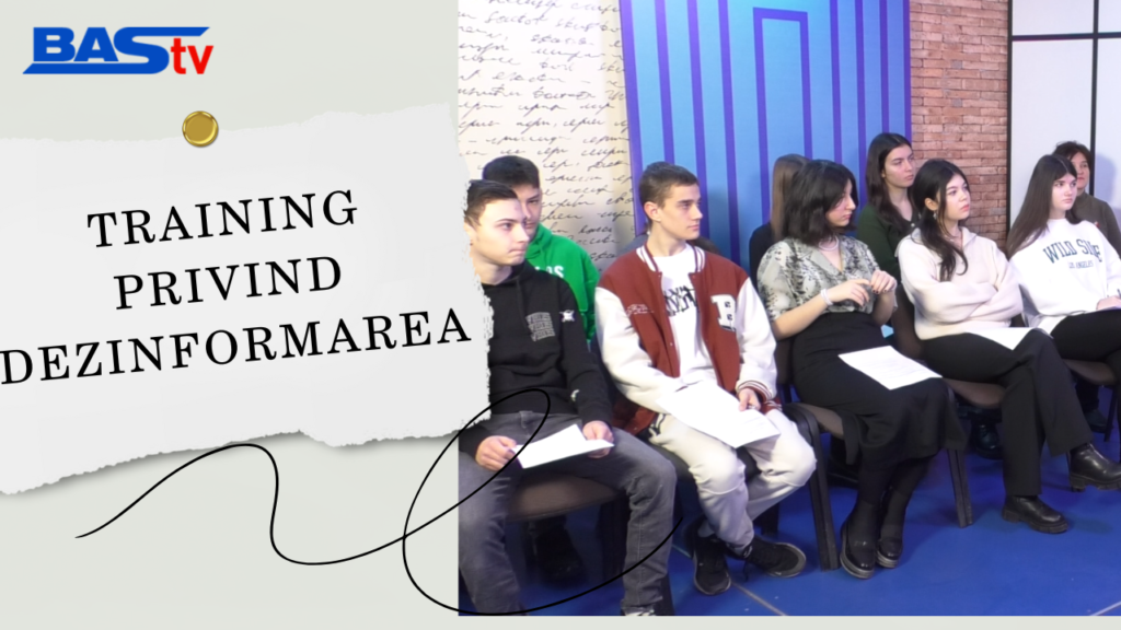 (VIDEO) Training privind dezinformarea în studioul BAStv: ce au aflat tinerii