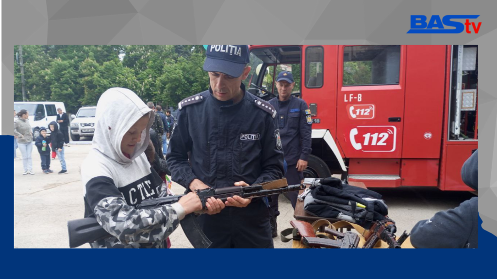 Полицейские и спасатели Басарабяски провели информационно-развлекательное мероприятие