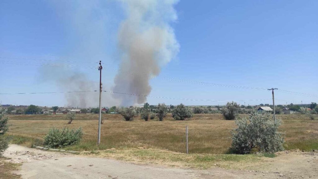 В Басарабяске произошло возгорание сухостоя