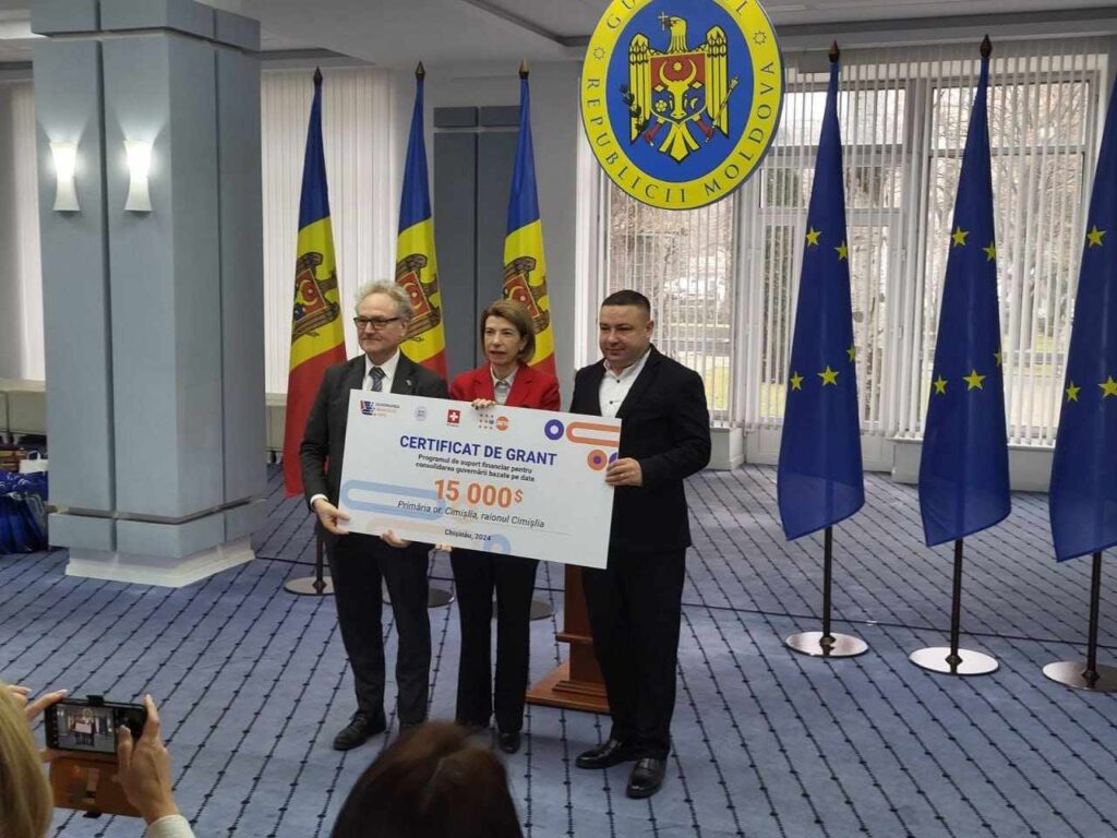 Primăria Cimișlia va beneficia de 15 000 USD pentru proiecte de reziliență în fața provocărilor demografice