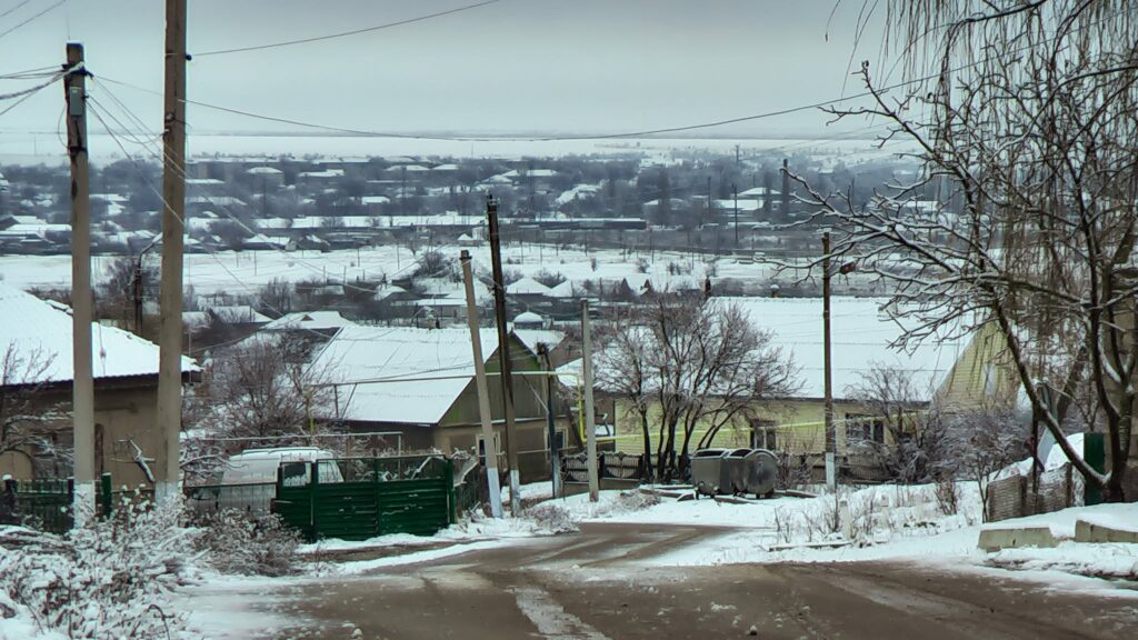 первый снег с начали зимы