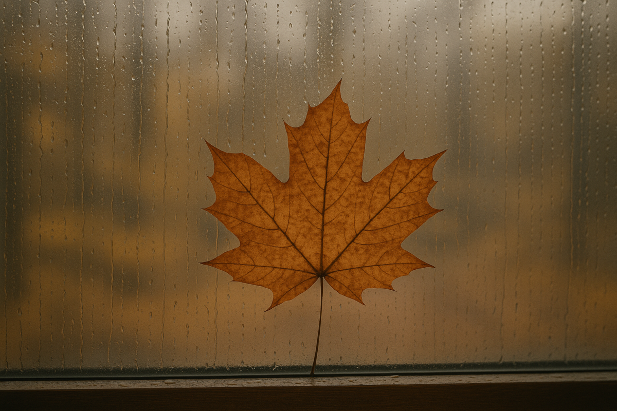 дождь за окном