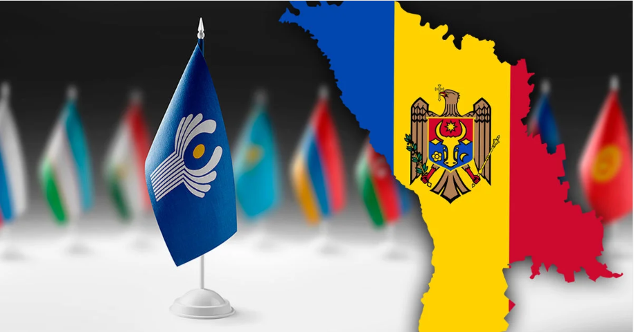 флаги СНГ и Молдовы