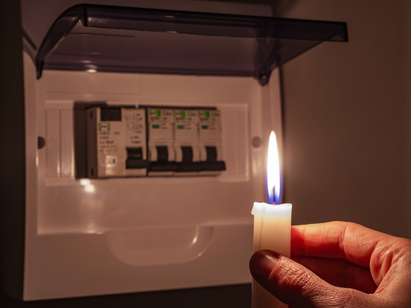 отключение света