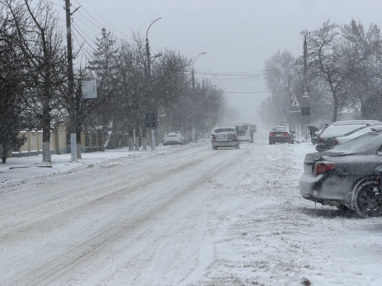 снегопад Басарабяска