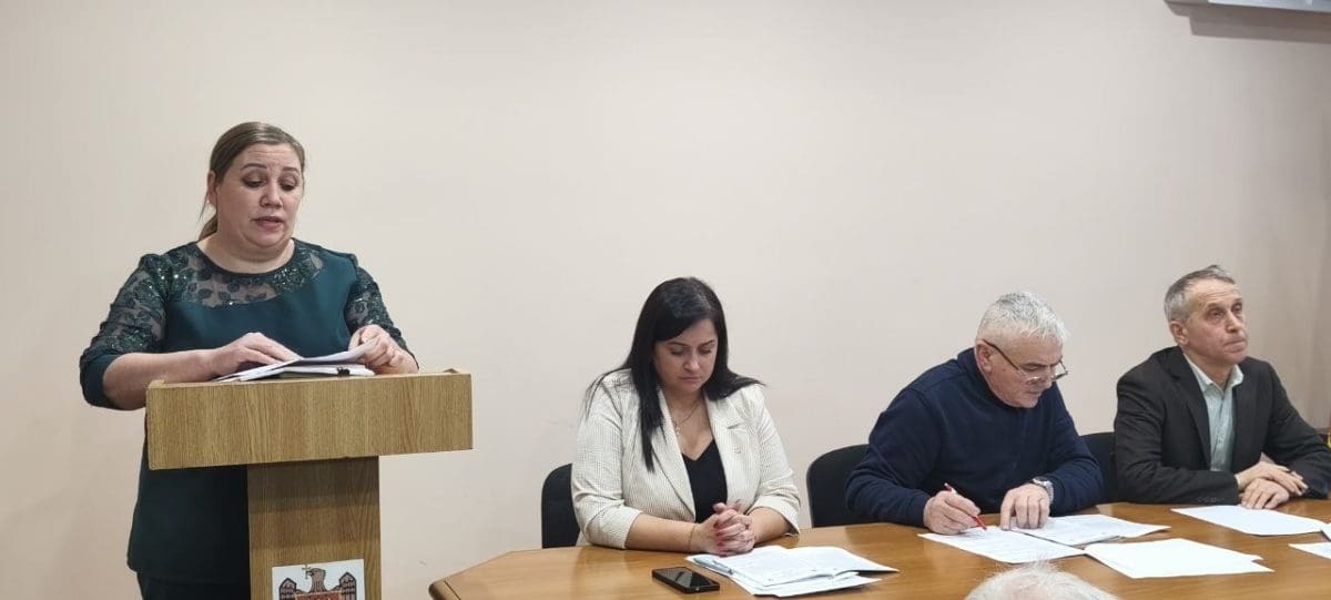 Валентина Стог - заседание райсовета