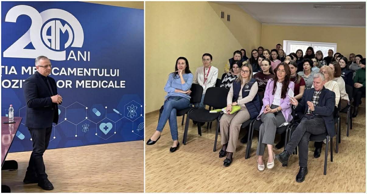 Trainerul Vitalie Moisei – în dialog cu Nicolae Ghenciu, unul din participanții activi ai instruirii