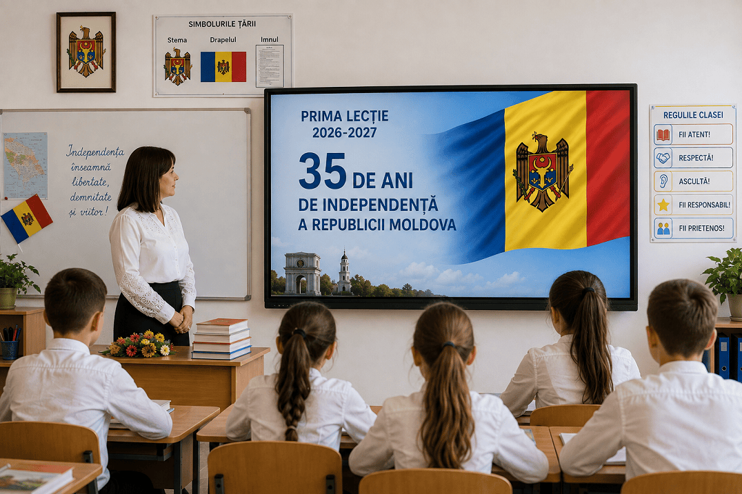 первый урок в школах Молдовы
